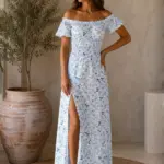 Robe Diva - Bleu fleuri